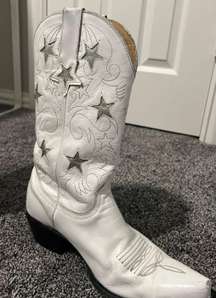 White cowboy Boots 