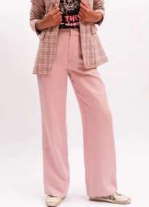 Blush Boutique Pink High Waisted Straight Leg Barbiecore Trouser Pants