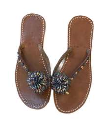 Beaded Thong Sandals