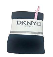 Dkny * Black Leggings 2 Pack * Sz S 4-6 NIP