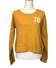 NWOT Gold Yellow 78 Crewneck Sweatshirt Top New