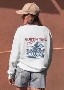 Zach Bryan The Quittin Time Tour Crewneck Sweatshirt