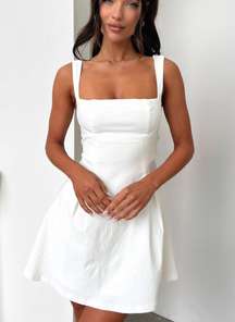 white bransley dress 
