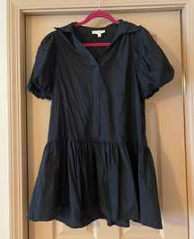 Collard Black Dress