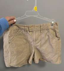 Khaki Jean Shorts