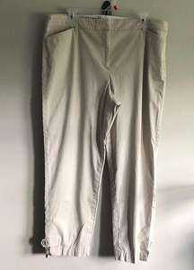 Talbots Sz 14 Perfect Crop Khaki Pants