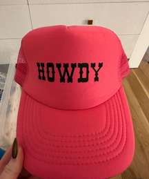 Howdy Pink Trucker Hat