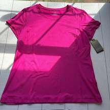 Tek Gear DryTek Pink Short Sleeve Workout Shirt Size XL NWY