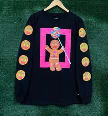 x Shrek Gingerbread Man LS Shirt Size Medium