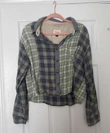 cropped flannel