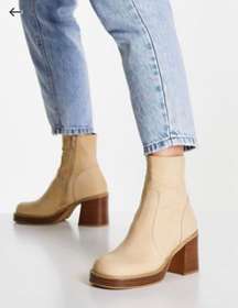 Tan Retro Booties