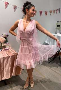 Baby pink tulle dress 