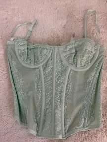 Mint Corset Top