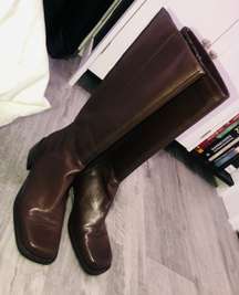 Brown Shoes Women Long Boots