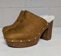 Mudd Y2K Mule Clog Faux Fur NWOT