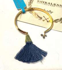 Shiraleah Anthropologie Sant Blue Tassel‎ Bangle