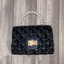 BLACK PEARL HAND BAG PURSE