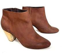 Rachel Comey Mars Leather Booties Brown Size 10