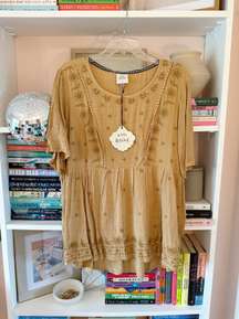 NWT Pale Yellow Top