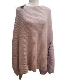 NWT Vince Camuto One Size Knit Shawl Poncho Over the Shoulder Sweater