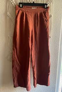 Abercrombie Wide Leg Pull On Linen