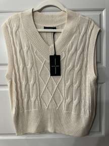 Cream Sweater Vest