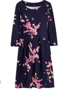 Joules Beth navy floral cherry blossom sheath dress