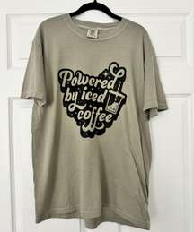 Powered By Iced Coffee Shirt