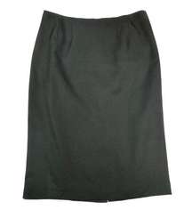 Kasper Black Pencil Skirt Size 8 Classic Lined