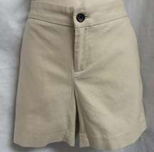 "BANANA REPUBLIC" BEIGE WALKING DRESS CASUAL HAMPTON FIT CHINO SHORTS SZE: 0 NWT