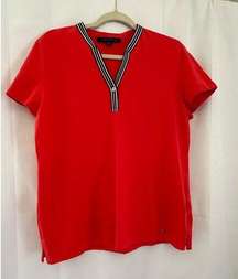 Women's Tommy Hilfiger polo red slim
Fit size large