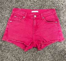 Hot Pink Jean Shorts