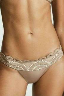 New. Pilyq lace banded bikini bottom. Small