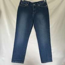 Lauren Jeans Co Straight Leg Womens Jeans Size 16 Medium Wash New Denim