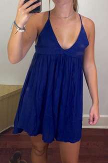 Navy Blue Mini Dress