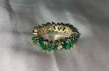 Gold and Green Ring