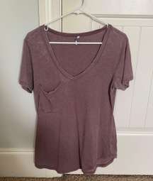 V Neck Pocket Tee