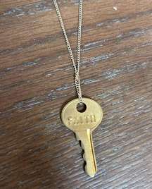 "Faith" Giving keys necklace