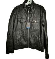 Marc New York Black Vegan Leather Jacket nwt