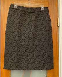 Coldwater Women Chic Black Lustrous Textured Shimmer Pencil Skirt-8