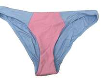 PilyQ Multicolor Pebble Blue Pink Color Block Full Swim Bottom