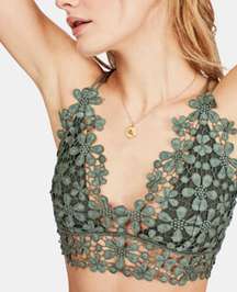 Miss Dazie Crochet Bralette Green