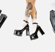 Lamoda evil attraction platform mary janes 