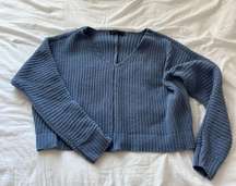 Moon & Madison knit sweater  Size medium Condition: perfect condition  Color: blue  Details: -v neck  -so soft and comfy  -I ship between 1-2 days