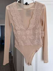 Beige Body Suit