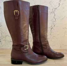 Ralph Lauren Monica-W riding boot soft leather top Women's 9