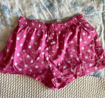 Pink pajama shorts 