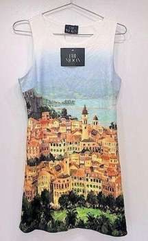 NEW The Moon ModCloth Italian Village Scene Mini Tank Dress Size Small