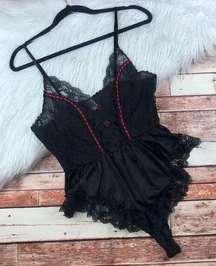 Vintage 1980’s bodysuit lingerie one piece lace