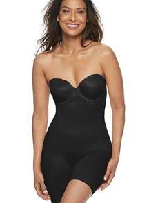 RED HOT by SPANX Women's Strapless Cupped Bodysuit NWT S